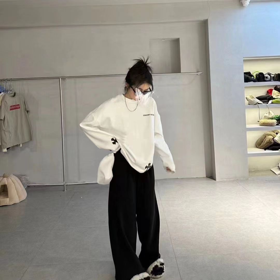 [CHR0ME HEARTS]長袖Tシャツ【 50％割引+送料無料】