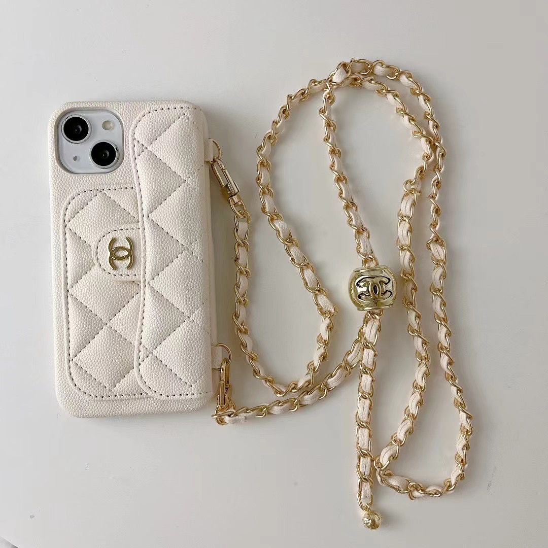 【CHANE1】チェーン付きレザー携帯電話ケース📱【50％割引+送料無料】