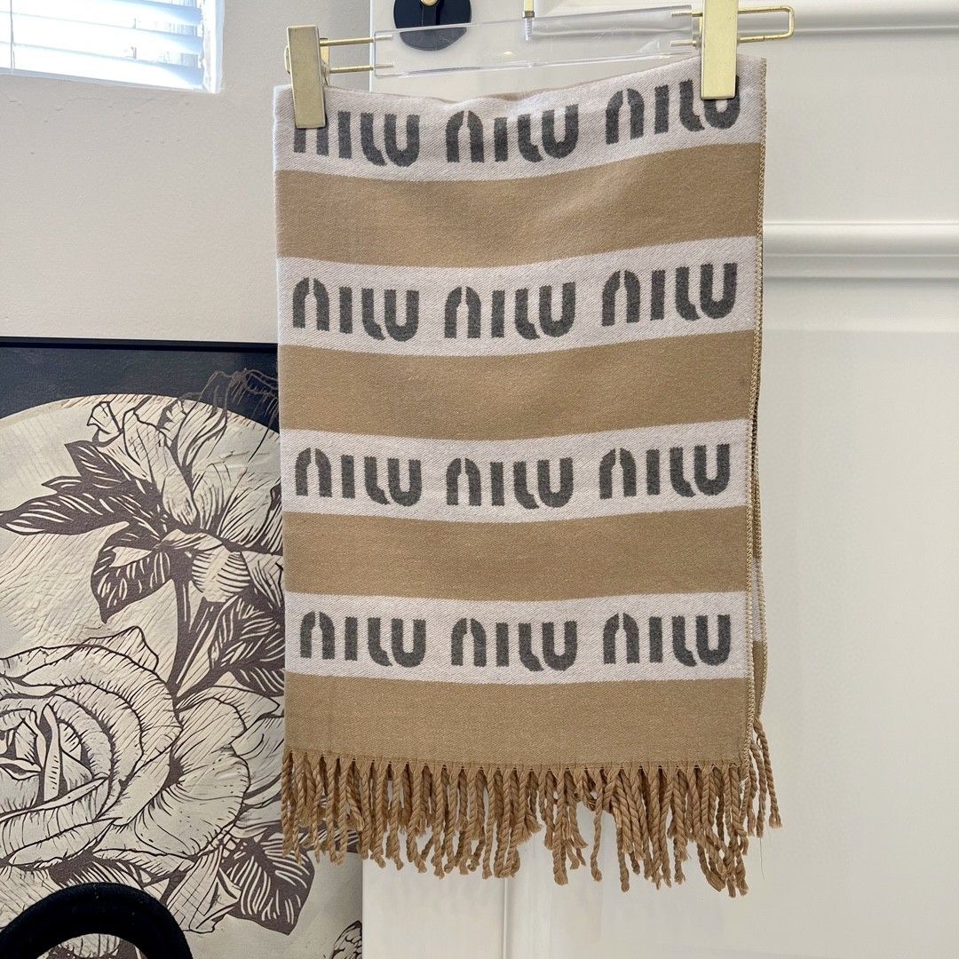 [M1UM1U]🧣ストライプのスカーフ🧣【50％割引+送料無料】