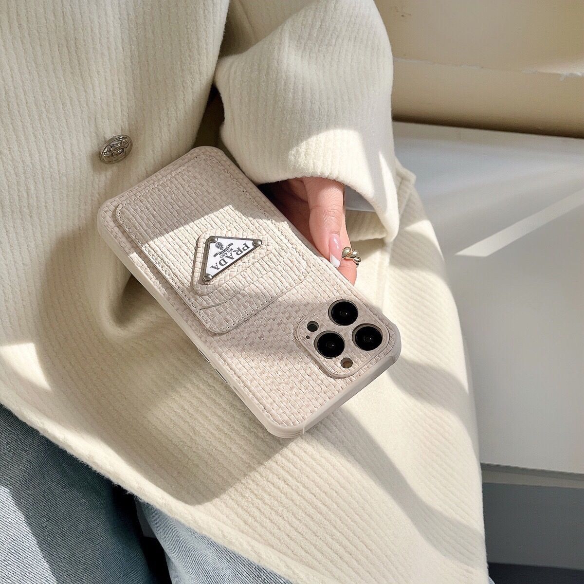 [PRAD4]👄織られた携帯電話ケース📱【50%オフ+送料無料】