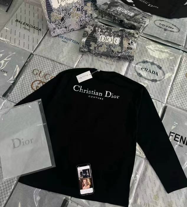 [DI0R]レタープリントロングスリーブTシャツ【 50％割引+送料無料】