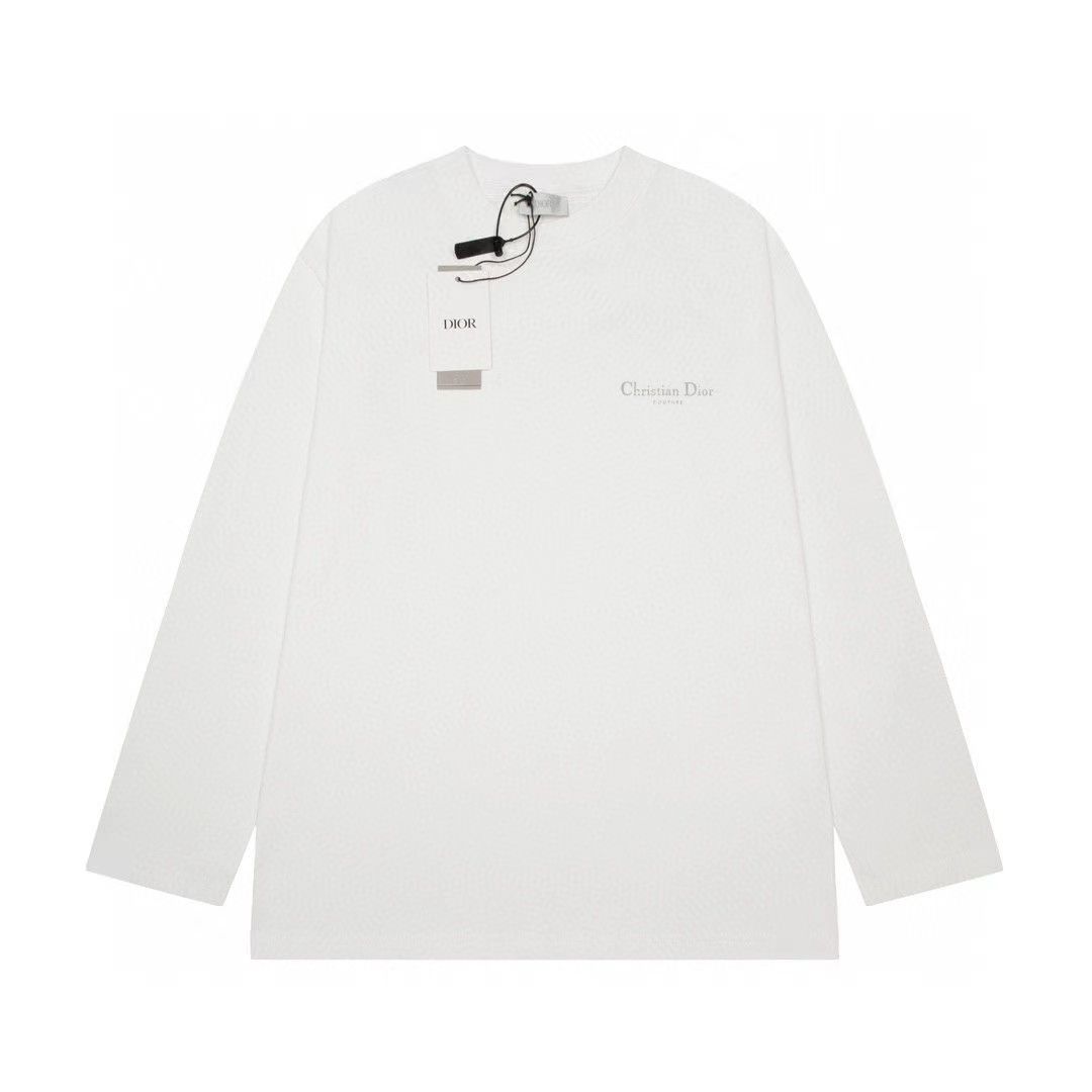 [DI0R]レタープリントロングスリーブTシャツ【 50％割引+送料無料】
