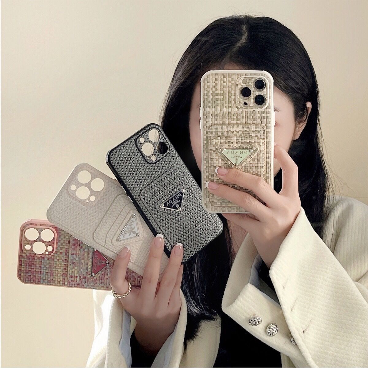 [PRAD4]👄織られた携帯電話ケース📱【50%オフ+送料無料】