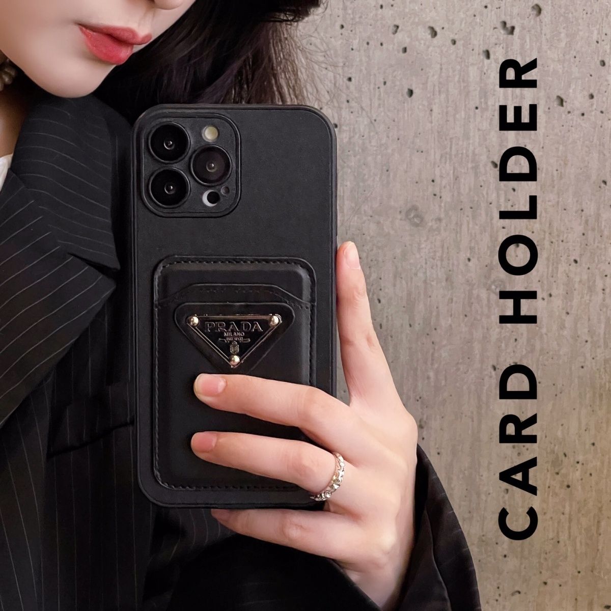 [PRAD4]👄プラダ カードホルダー 携帯電話ケース📱【50%オフ+送料無料】