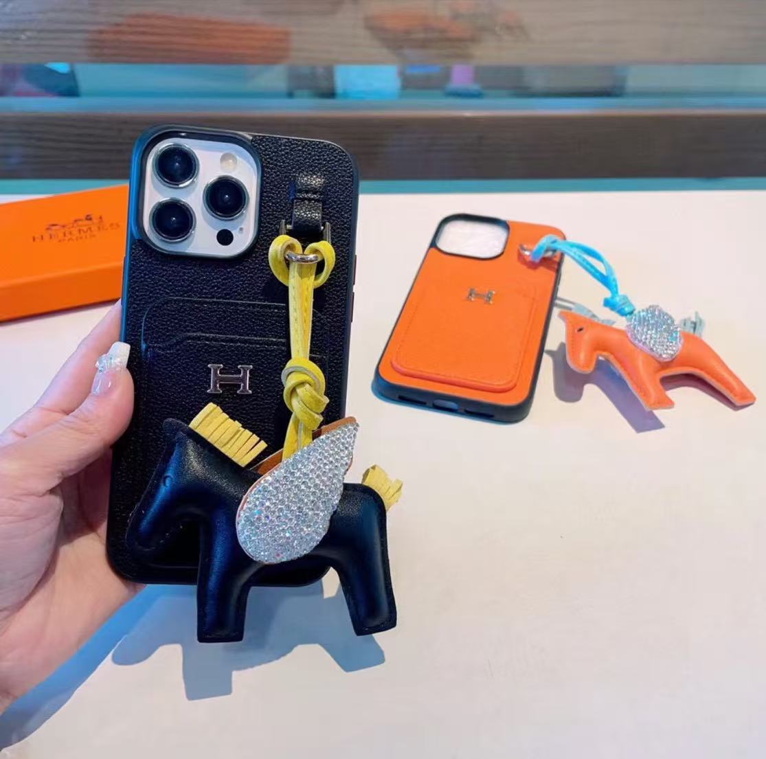 🐎エルメス ポニーアクセサリー スマホケース📱