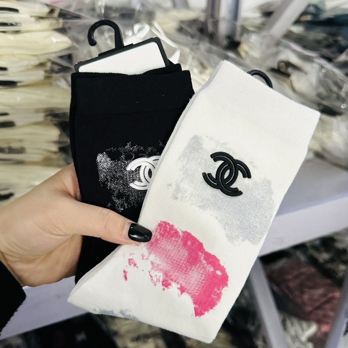 🧦[CHANE1]絞り染めのペイントソックス【50％割引+送料無料】🧦