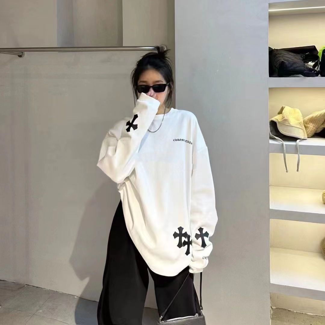 [CHR0ME HEARTS]長袖Tシャツ【 50％割引+送料無料】