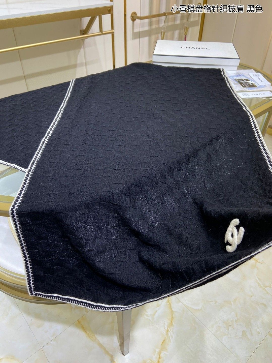 [CHANE1]🧣リバーシブルウールスカーフ🧣【50％割引+送料無料】