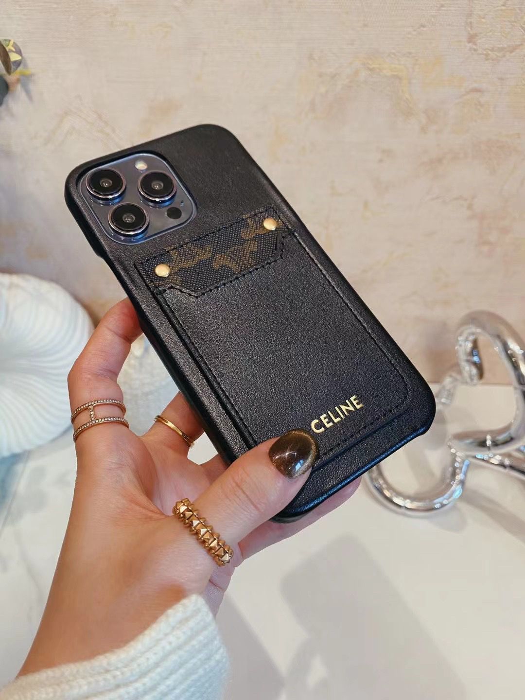 [CEL1NE]24新着レザーカードホルダー携帯電話ケース📱【50％割引+送料無料】