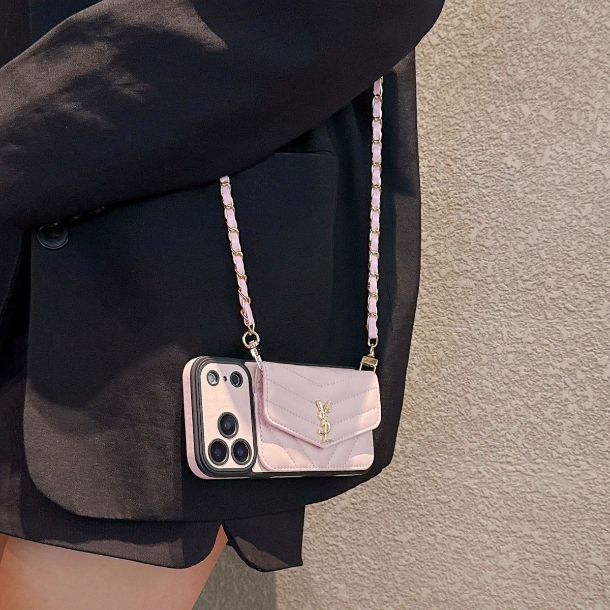 📱YSLチェーンスマホケース💎