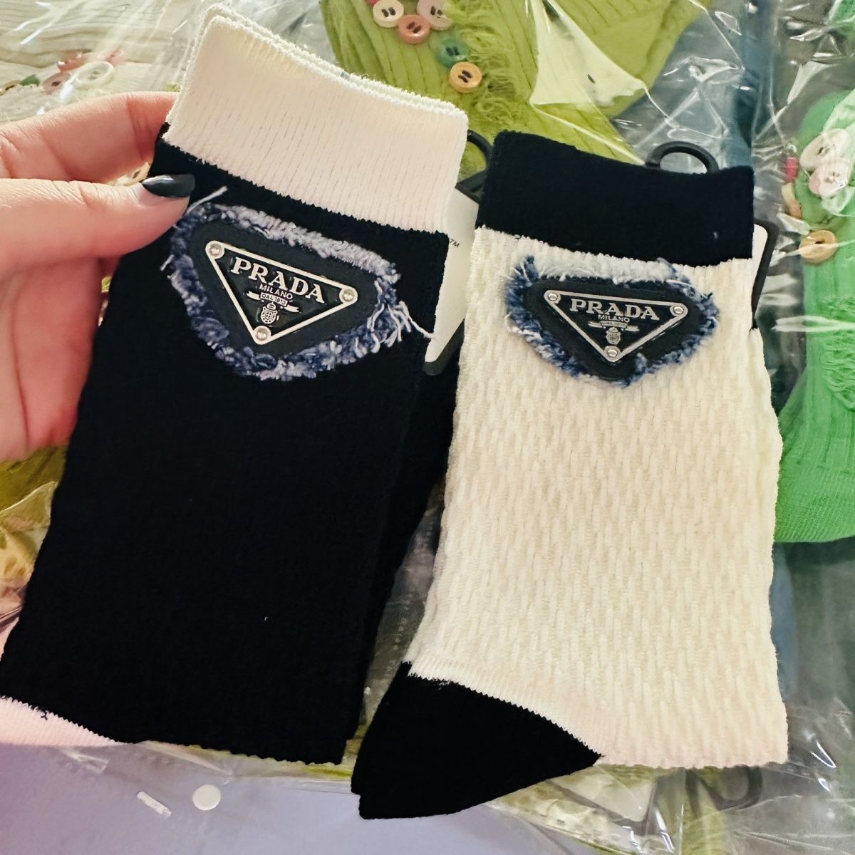 🔻🧦[PRAD4]三角マークの靴下【50％割引+送料無料】🧦🔻