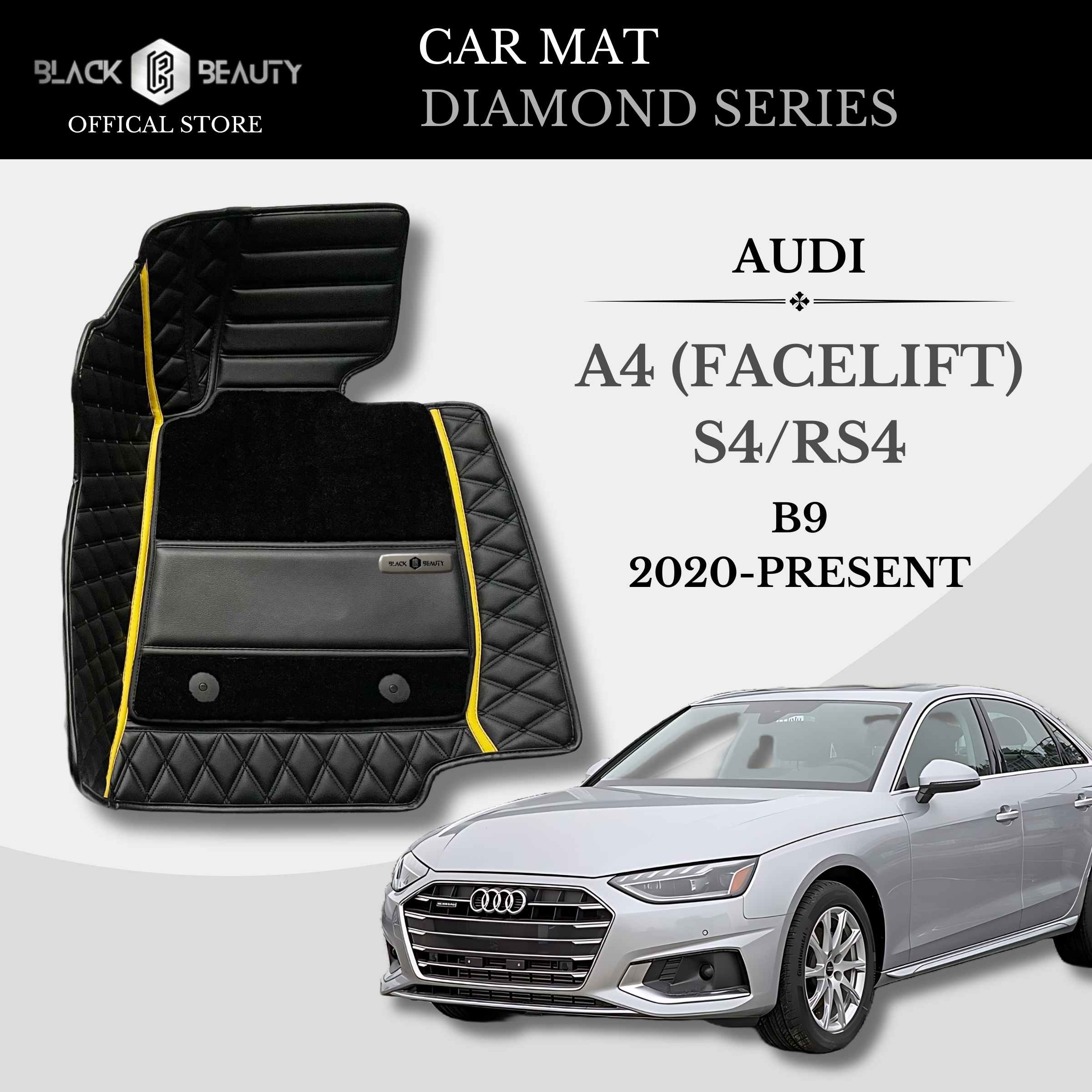 Audi A4 (S4/RS4) B9 Facelift (2020-Present) - Diamond Series Car Mat
