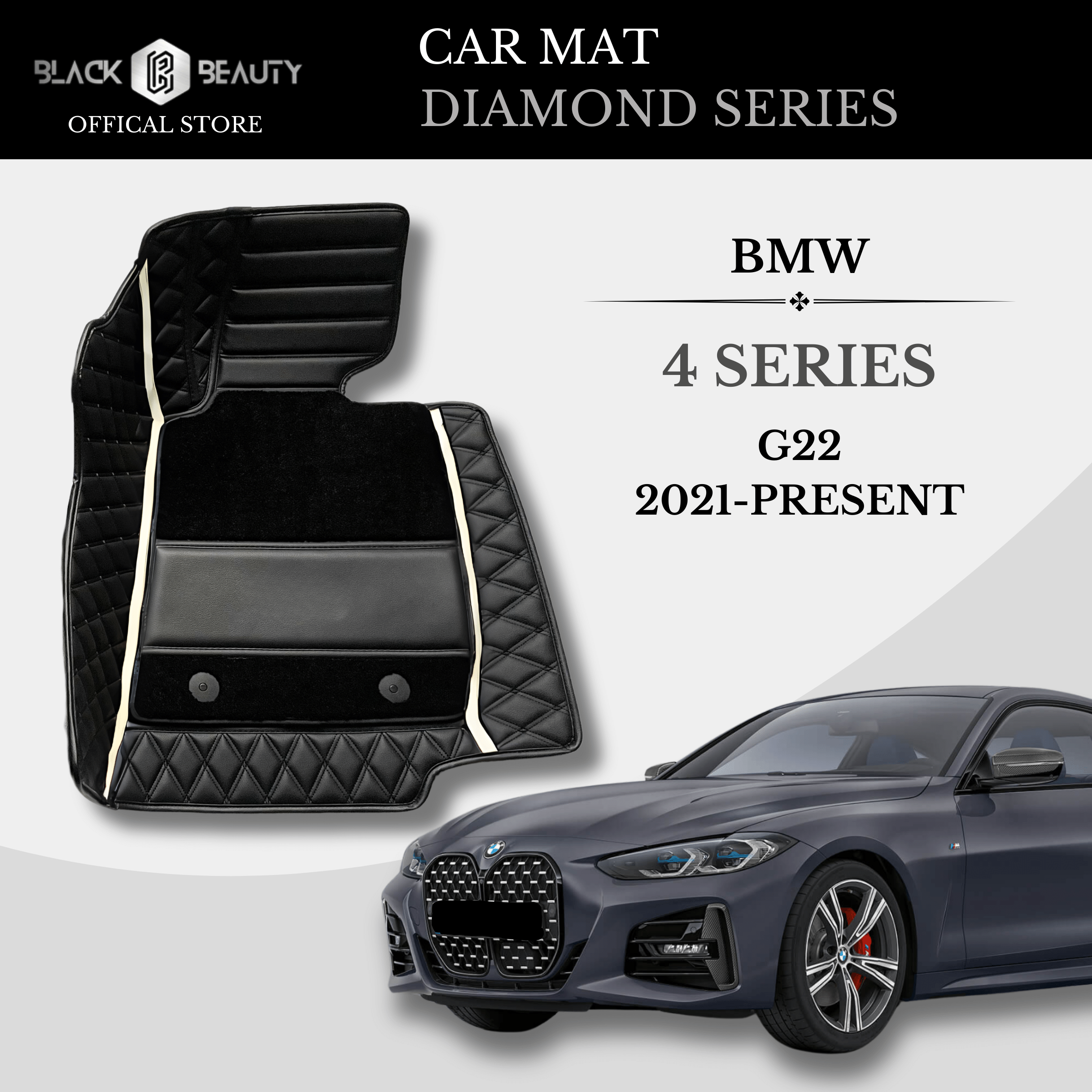 BMW 4 Series G22 (2021-Present) - Diamond Series Car Mat