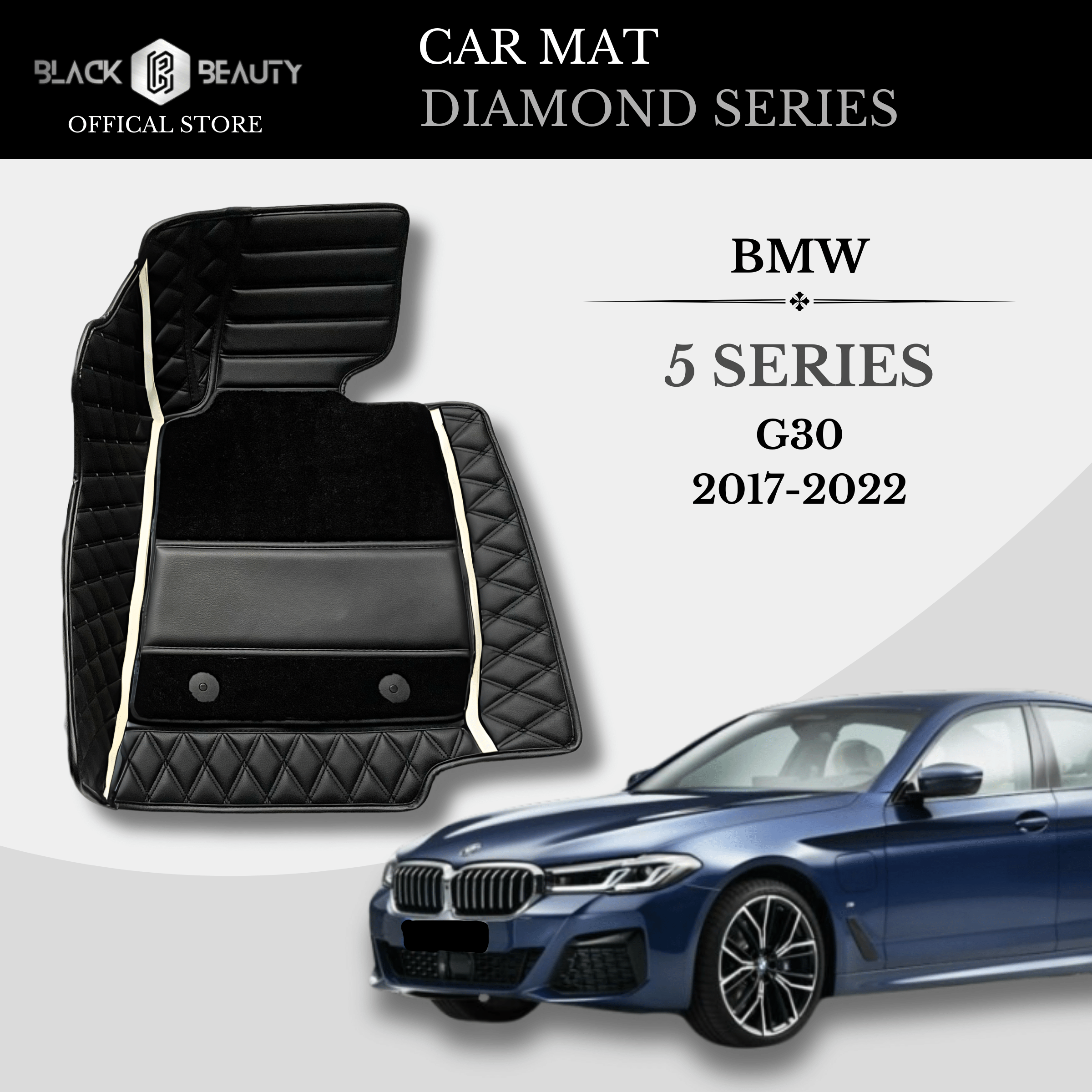 BMW 5 Series G30 (2017-2022) - Diamond Series Car Mat