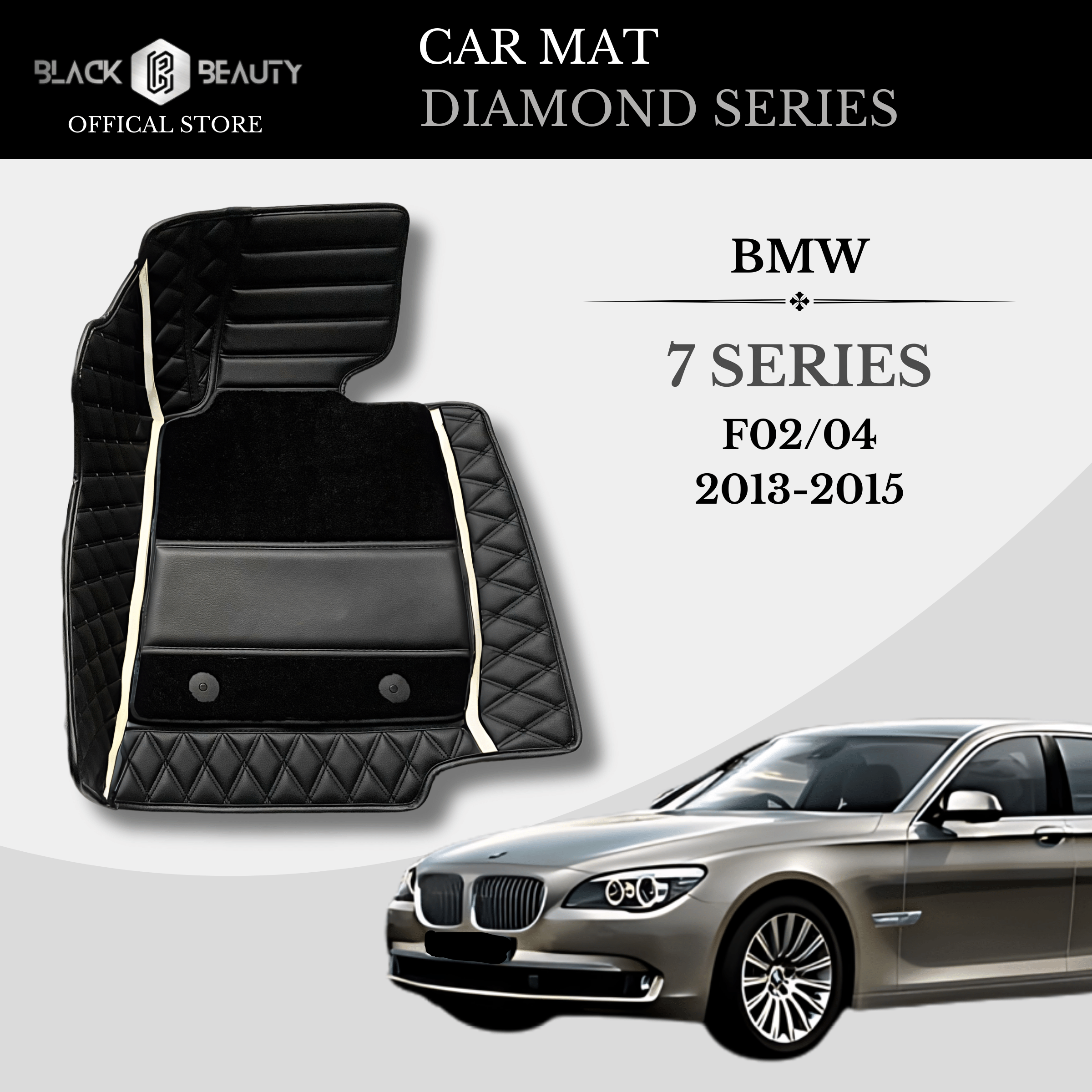 BMW 7 Series F02/ F04 (2013-2015) - Diamond Series Car Mat
