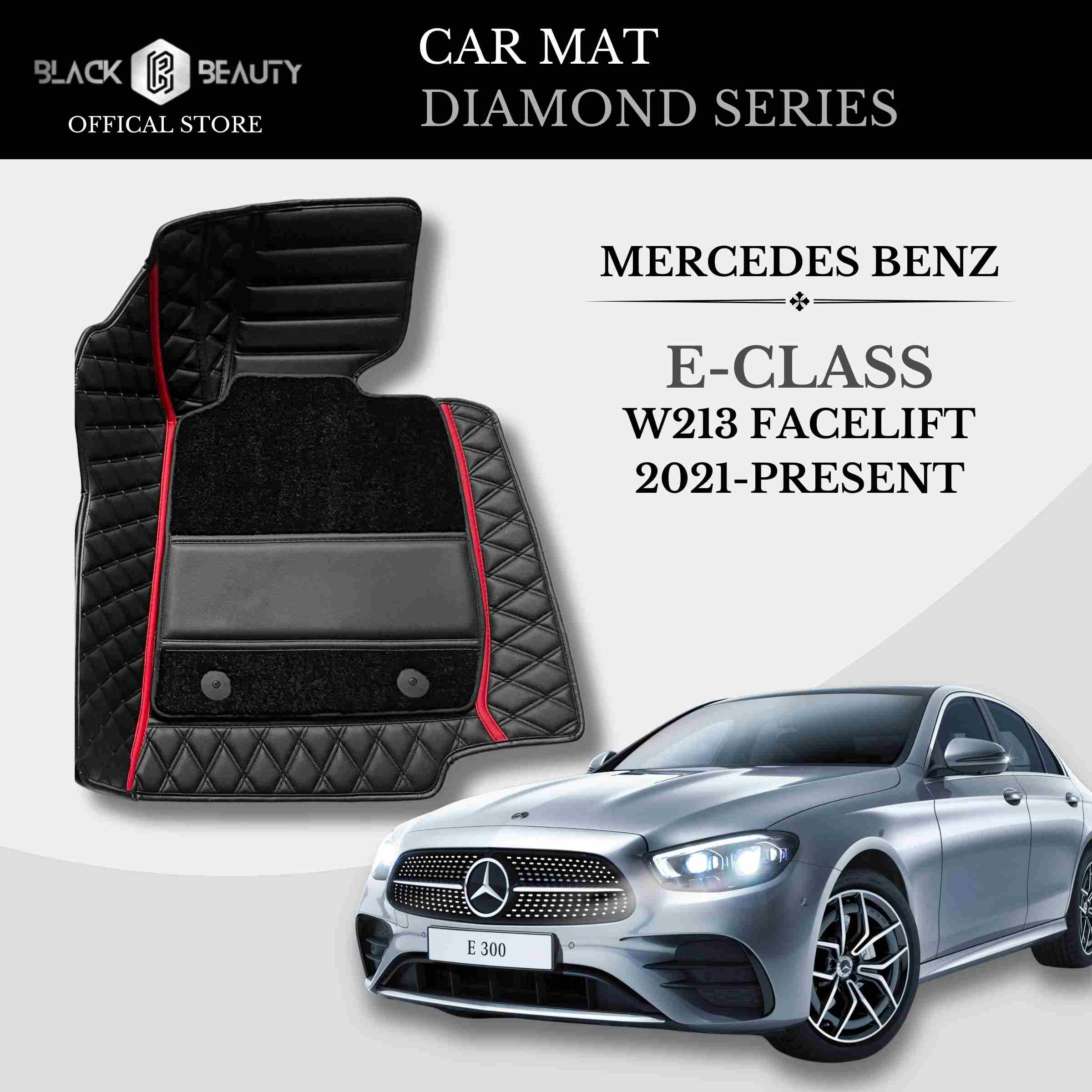 Mercedes Benz E-Class W213 Facelift (2021-Present) - Diamond Series Car Mat