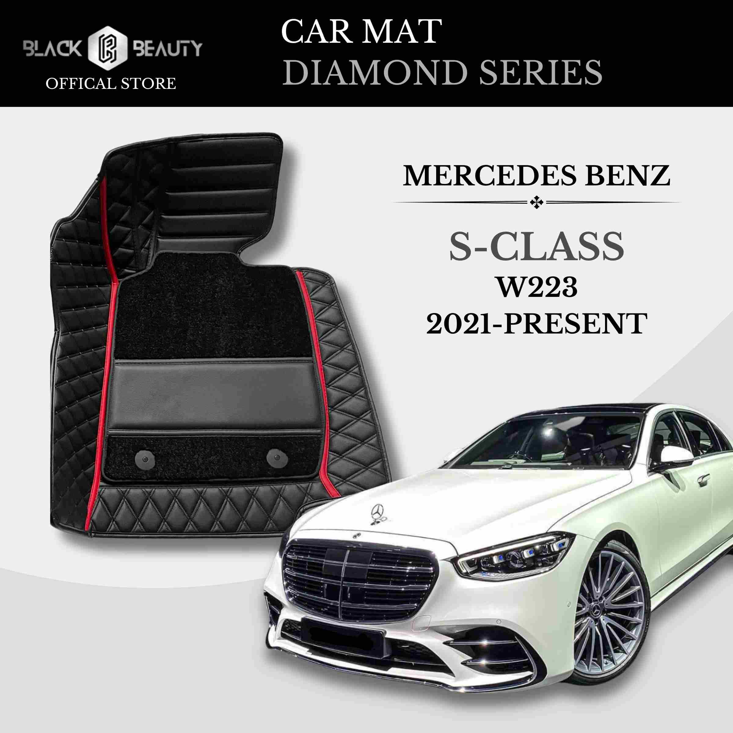 Mercedes Benz S-Class W223 (2021-Present) - Diamond Series Car Mat
