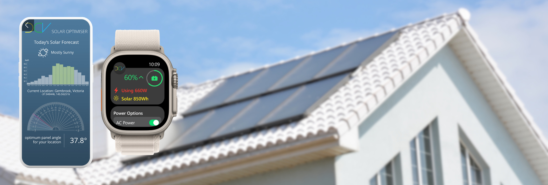 DCV solar energy mobile app