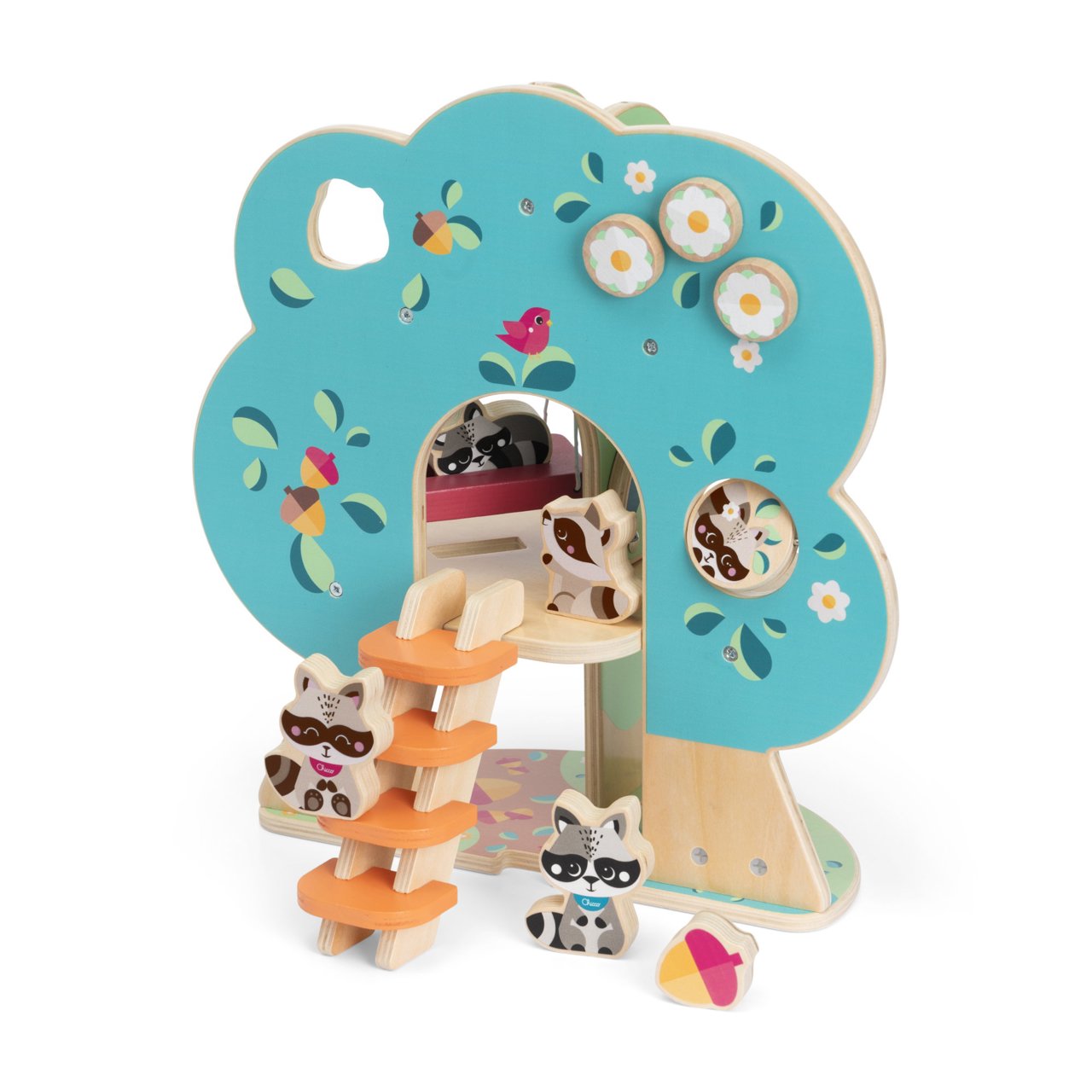Raccoon Tree Deluxe Wooden Playset