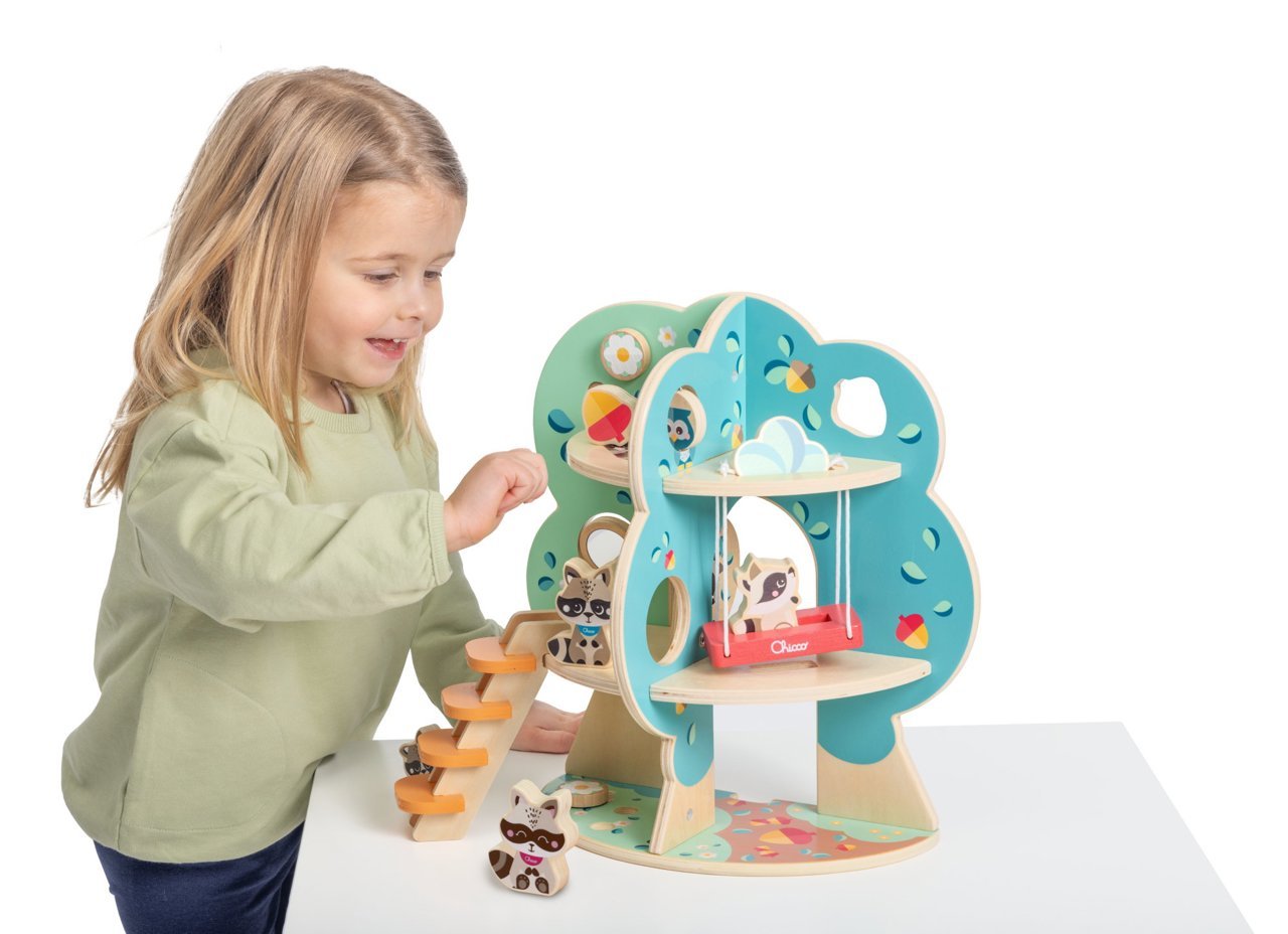 Raccoon Tree Deluxe Wooden Playset