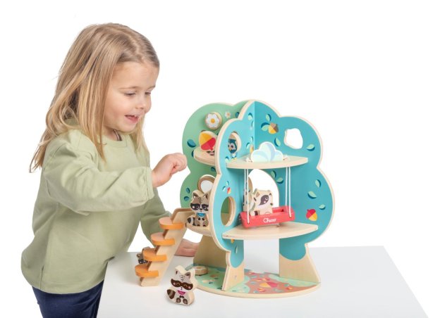 Raccoon Tree Deluxe Wooden Playset