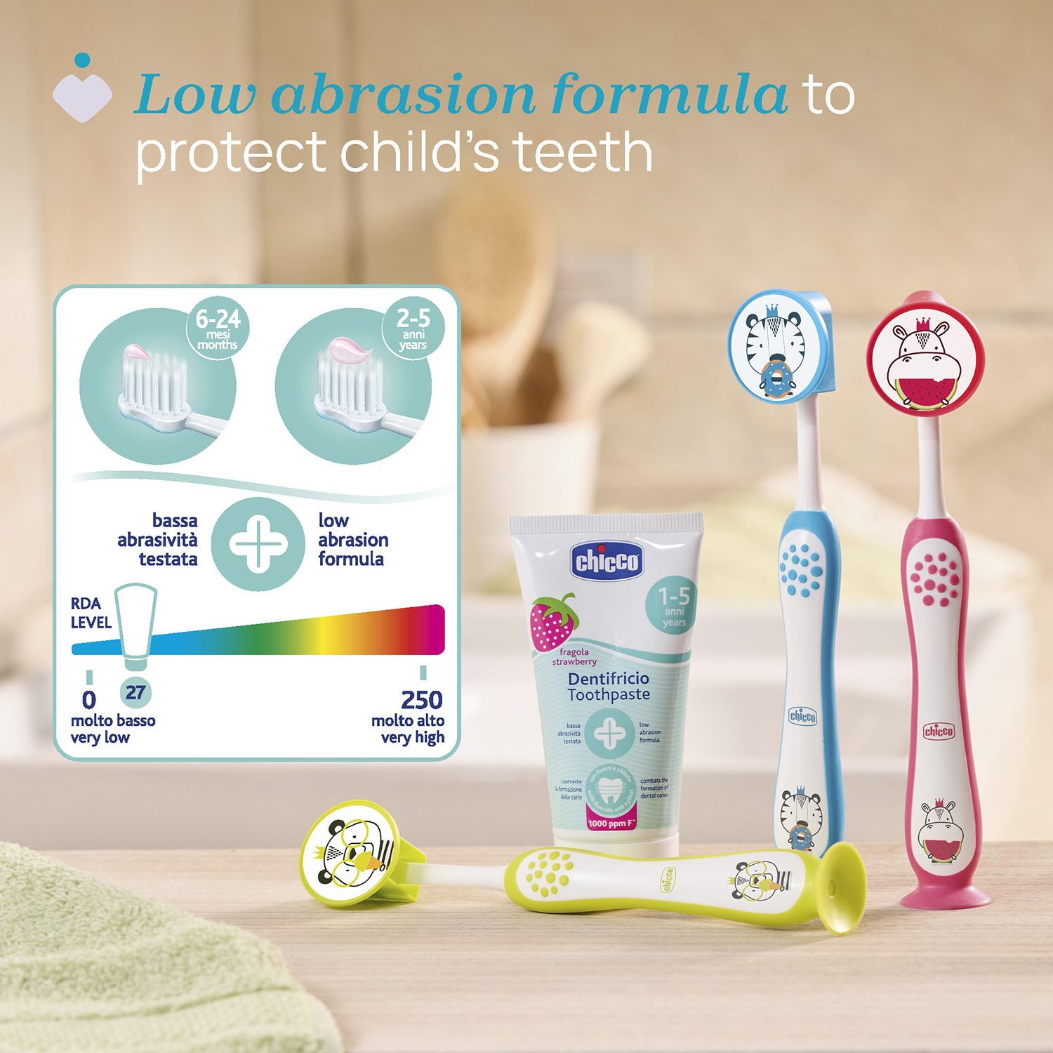 Baby Toothpaste 50ml -12M+ (Strawberry/ Fruit Mix)