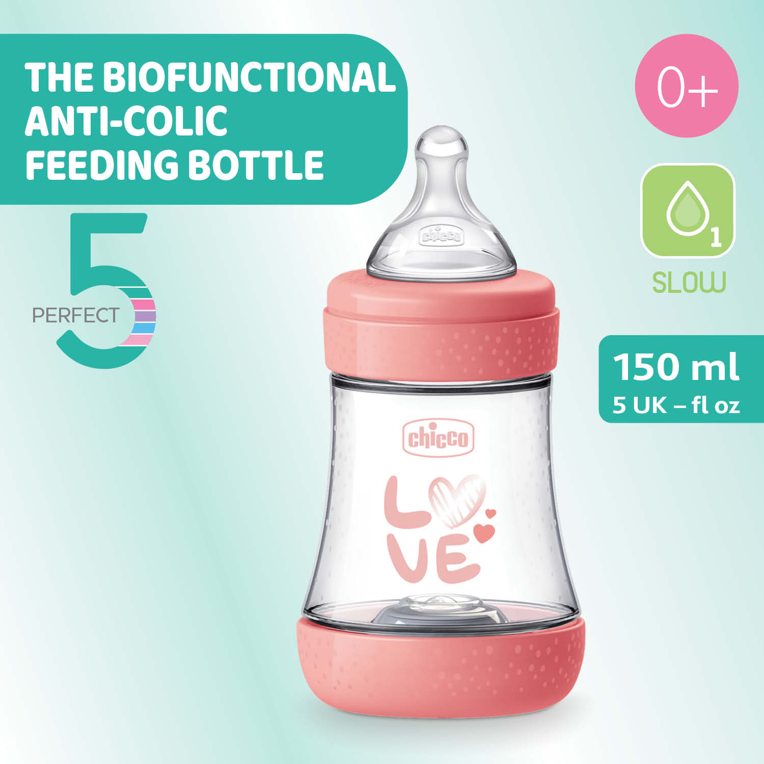 Perfect5 Feeding Bottle- 150ml/ 240ml/300ml