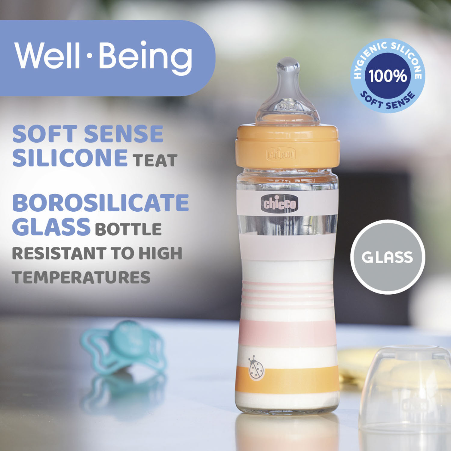Well Being Glass Feeding Bottle