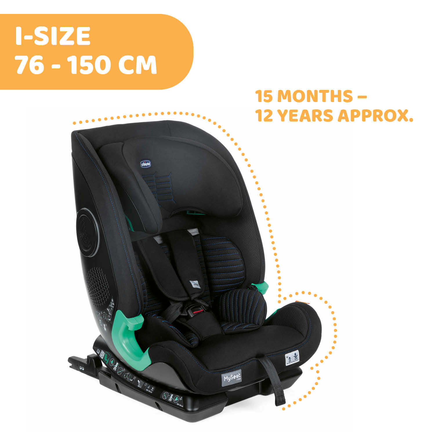 CHICCO SEAT3FIT I-SIZE AIR CAR SEAT-BLACK - chicco