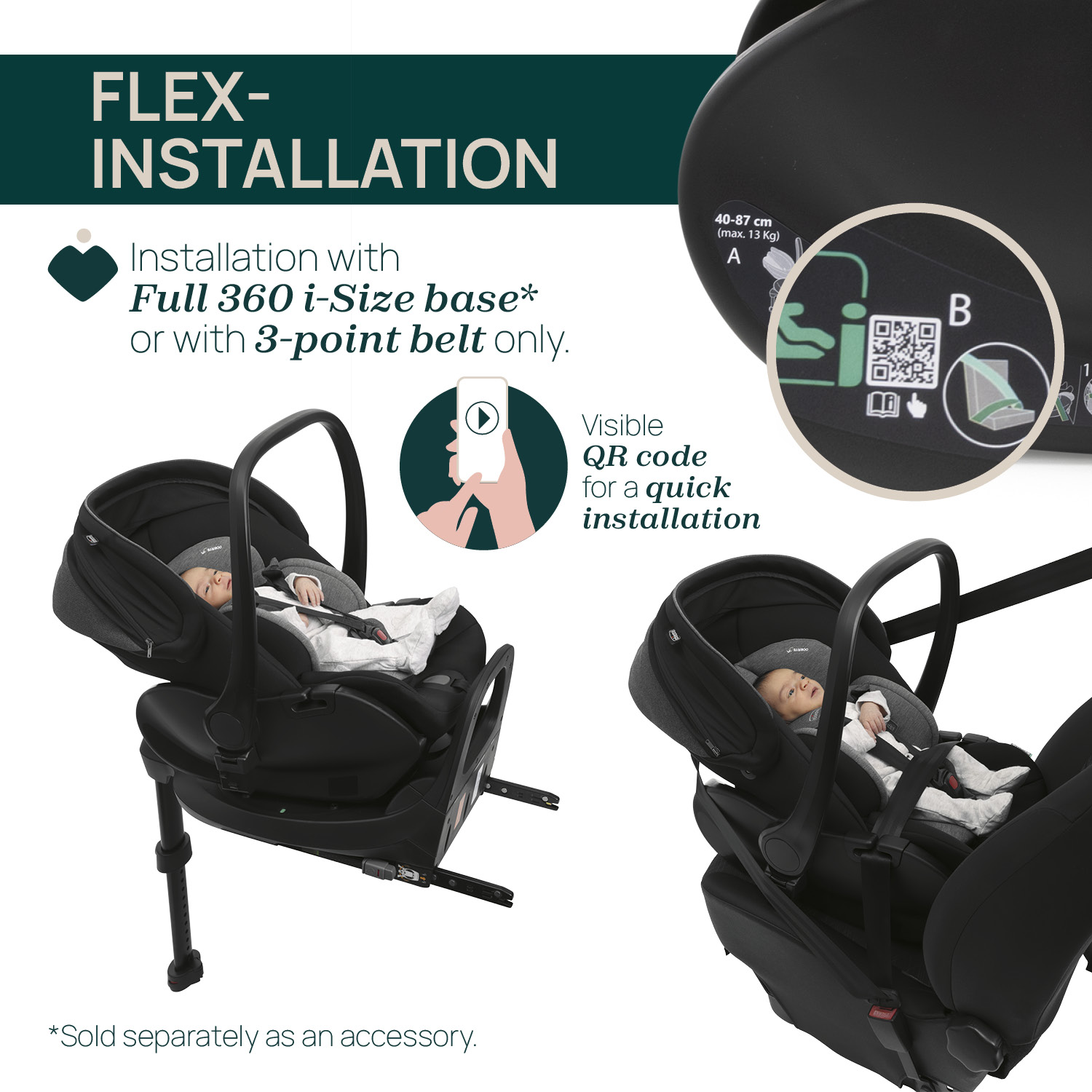 [New]First-Seat Recline i-Size (Como Lake)