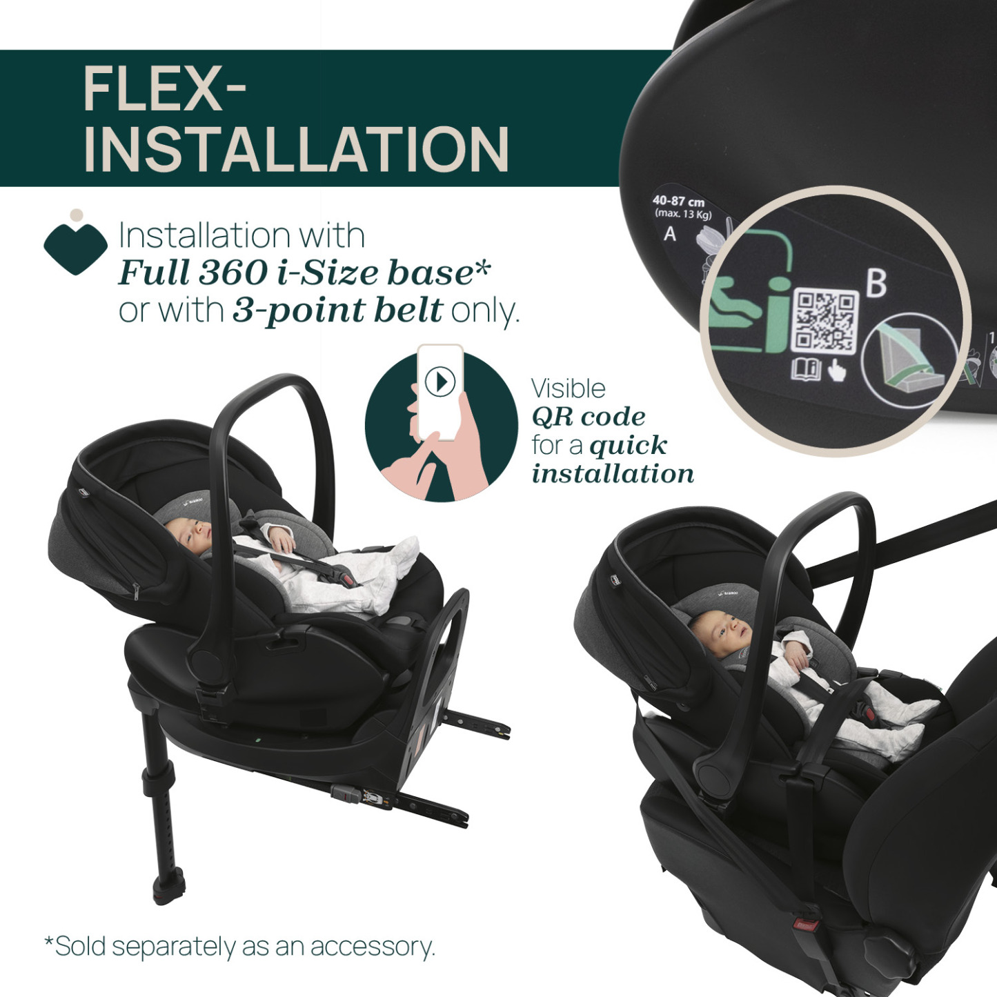 [New]First-Seat Recline i-Size (Como Lake)