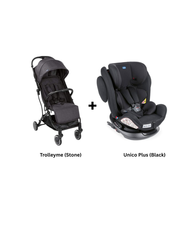[Bundle Set] Chicco Unico Plus Carseat + Trolleyme Stroller