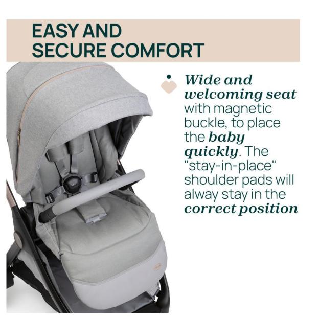 [Bundle Set] Next2me Forever Crib + Bellagio Stroller