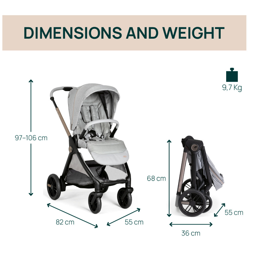 [Bundle Set] Next2me Forever Crib + Bellagio Stroller