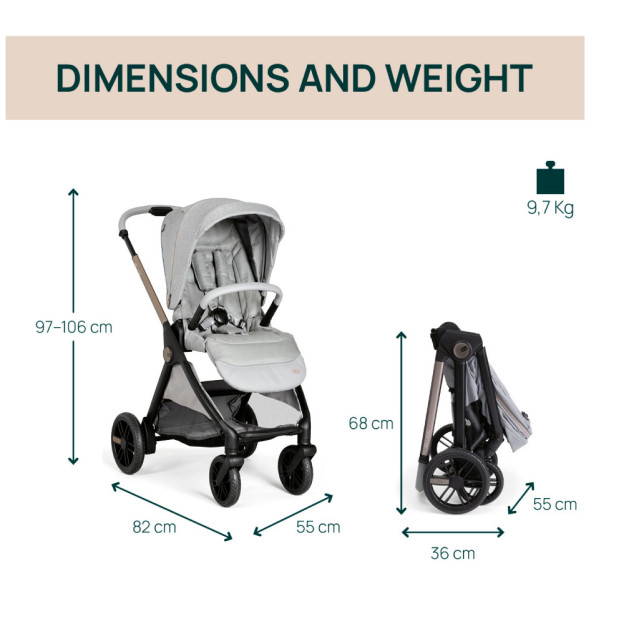 [Bundle Set] Next2me Forever Crib + Bellagio Stroller