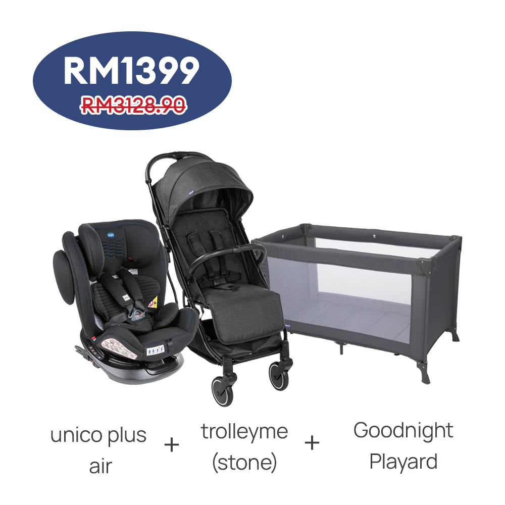 Unico Plus Air + Trolleyme + Goodnight Playard