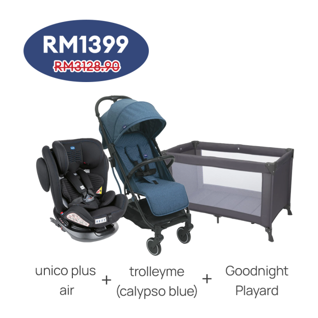 Unico Plus Air + Trolleyme + Goodnight Playard