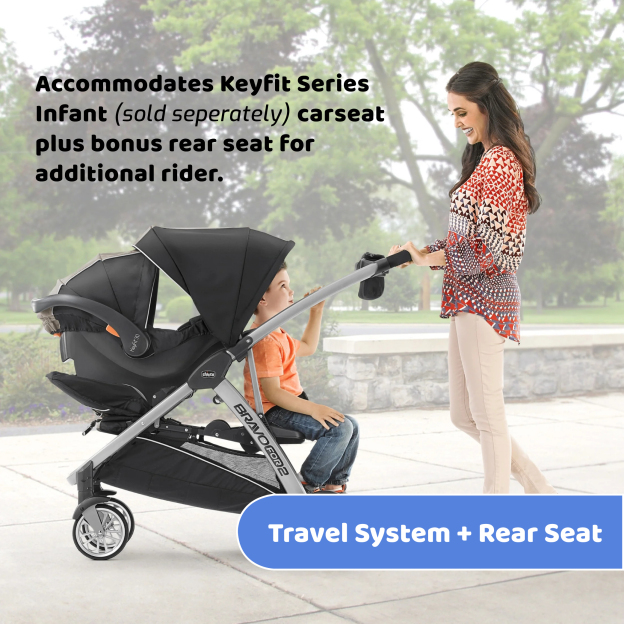 Bravo For 2 LE Stroller- Iron