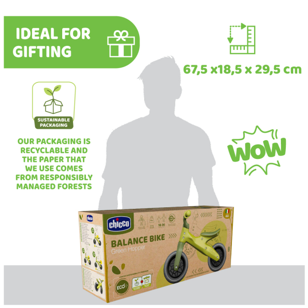 Balance Bike ECO+ (Green Hopper)