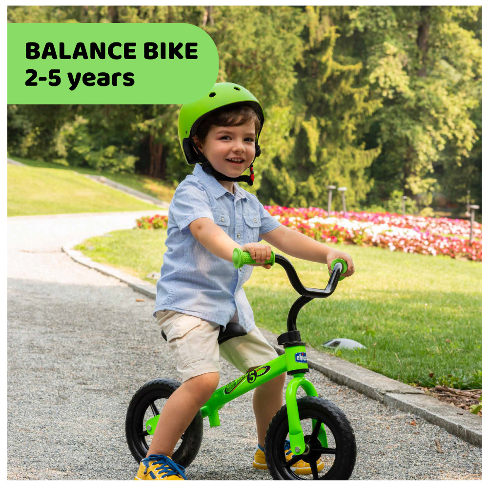 Balance Bike Green Rocket / Pink Comet