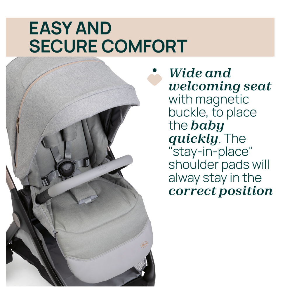 Next2me Forever Baby Crib + Bellagio Stroller