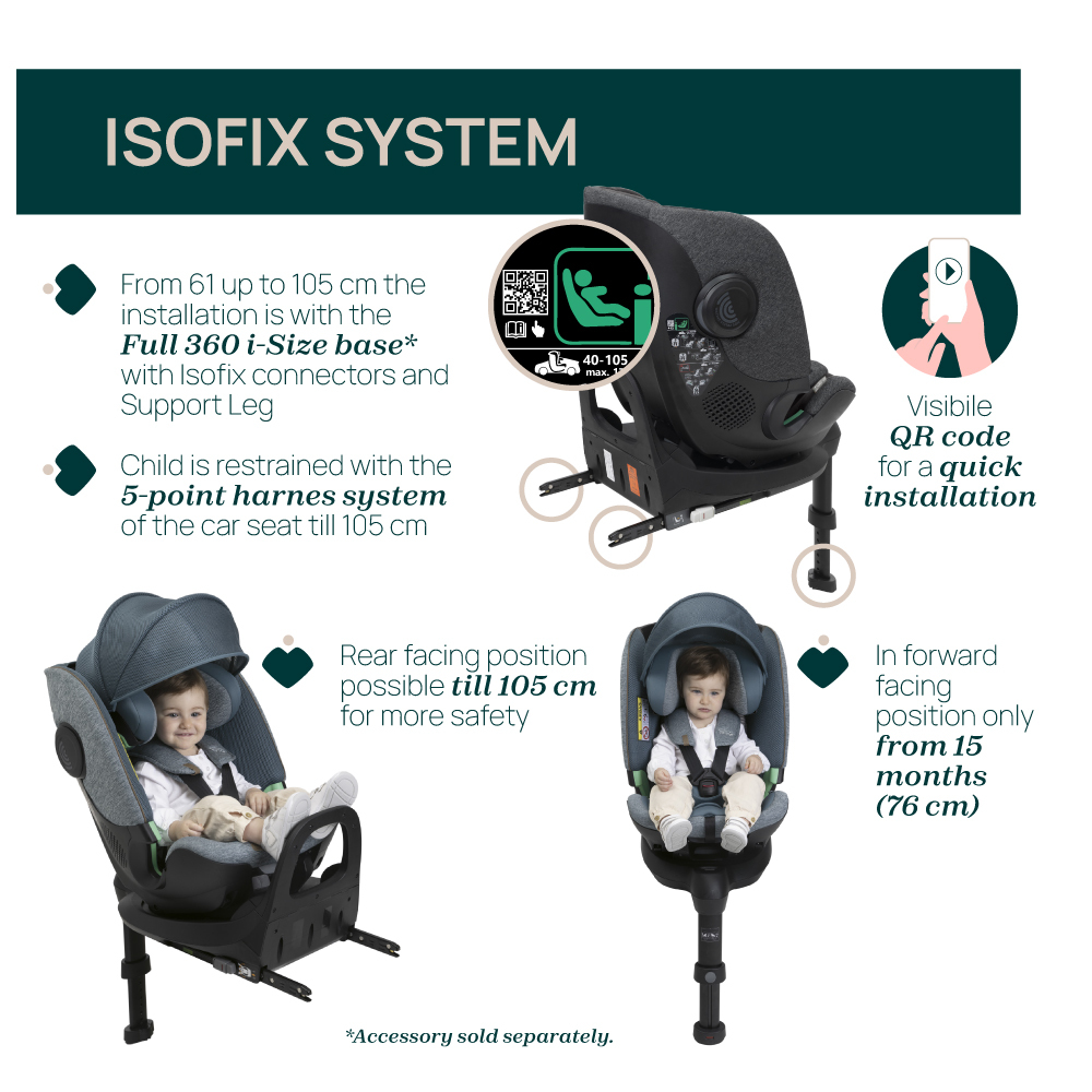 Bi-Seat Air I-size With Base