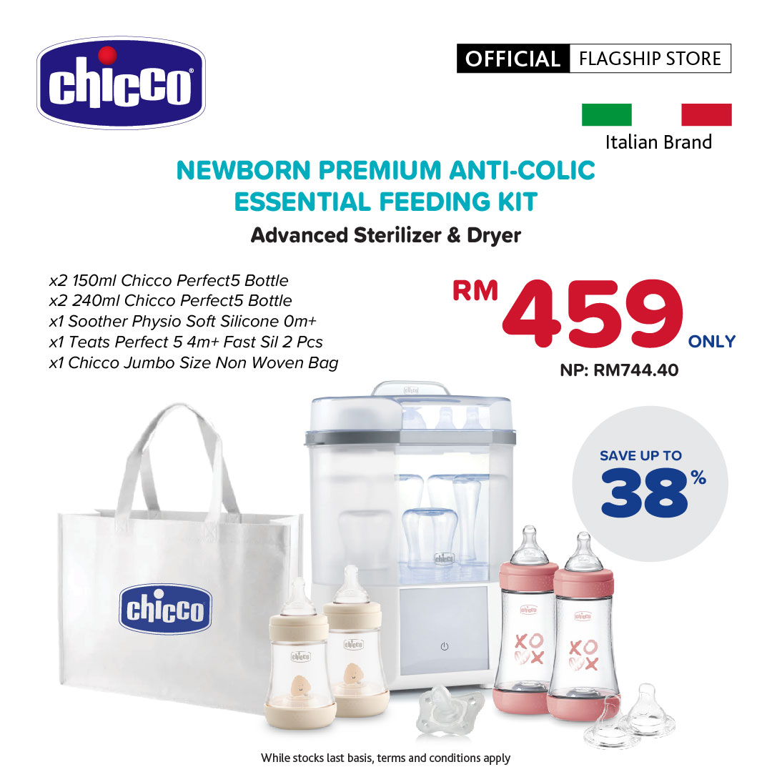 Newborn Premium Anti-Colic Essential Feeding Kit (Girl)