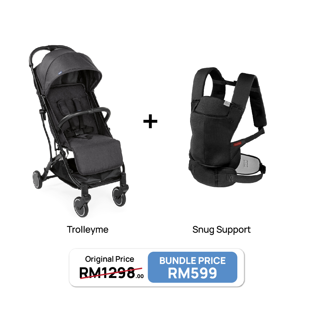 [Bundle Set] Trolleyme Stroller + Snug Support Baby Carrier 