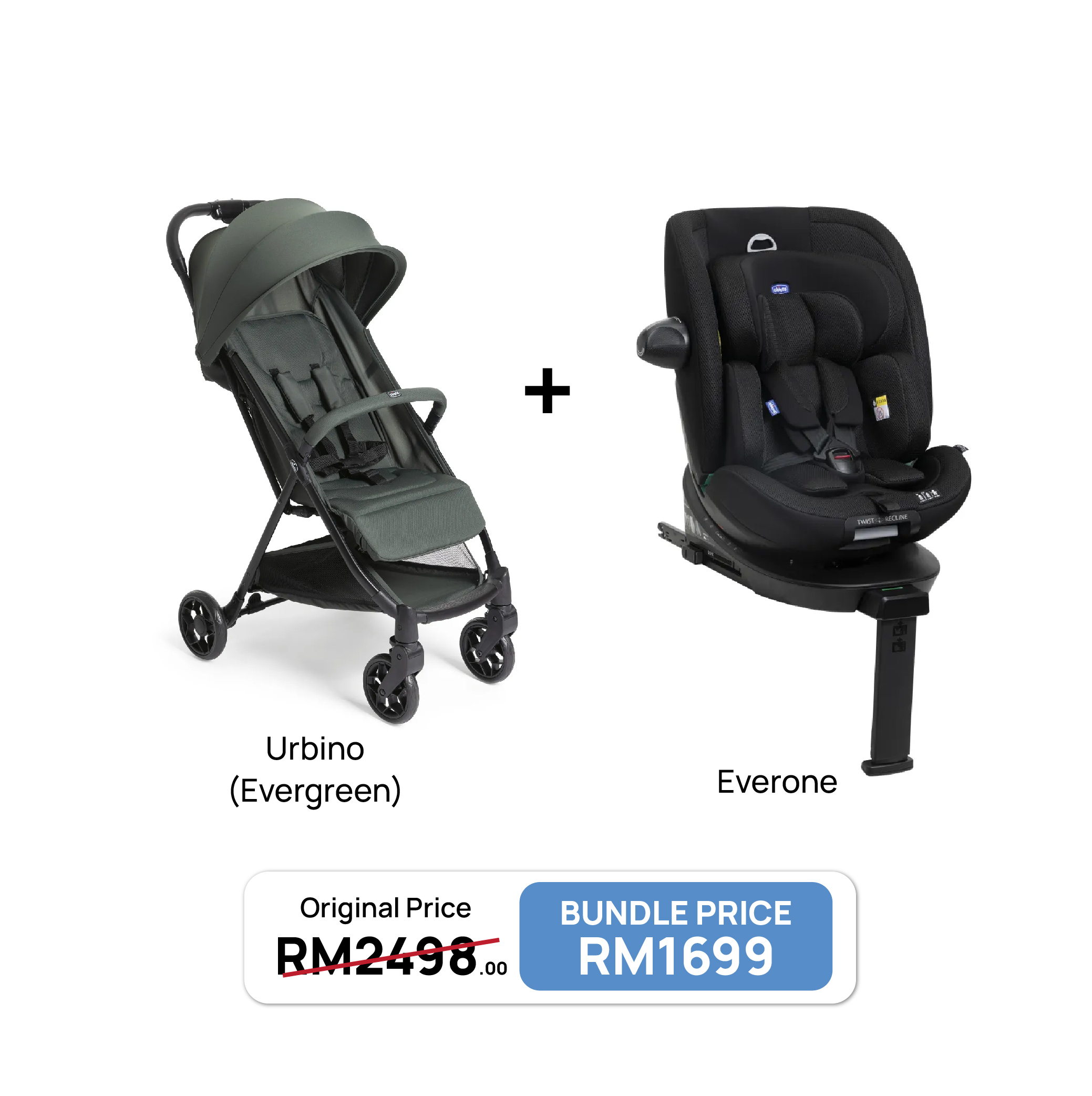 [Bundle Set] Everone Car Seat + Urbino Stroller