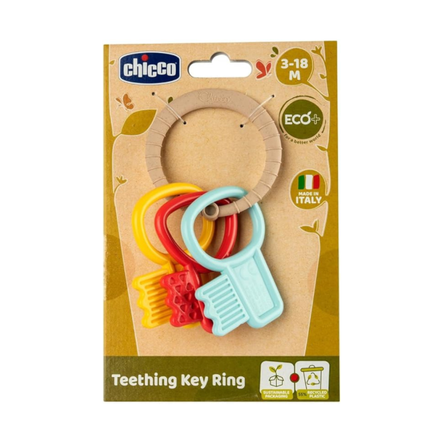 [New] Toy Teething Key Ring Rattle Eco+