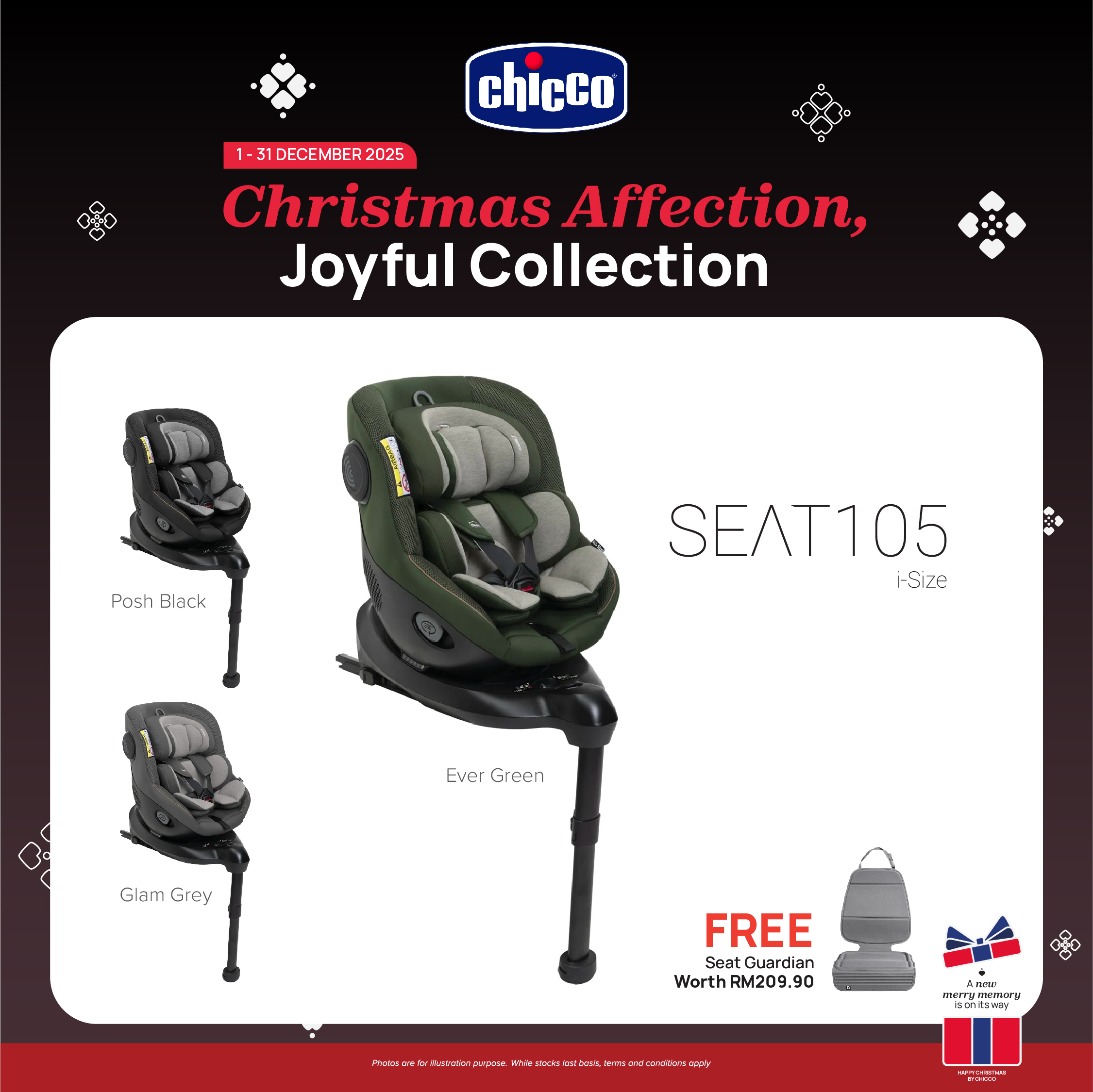 [Free Gift Worth RM209.90] Seat105