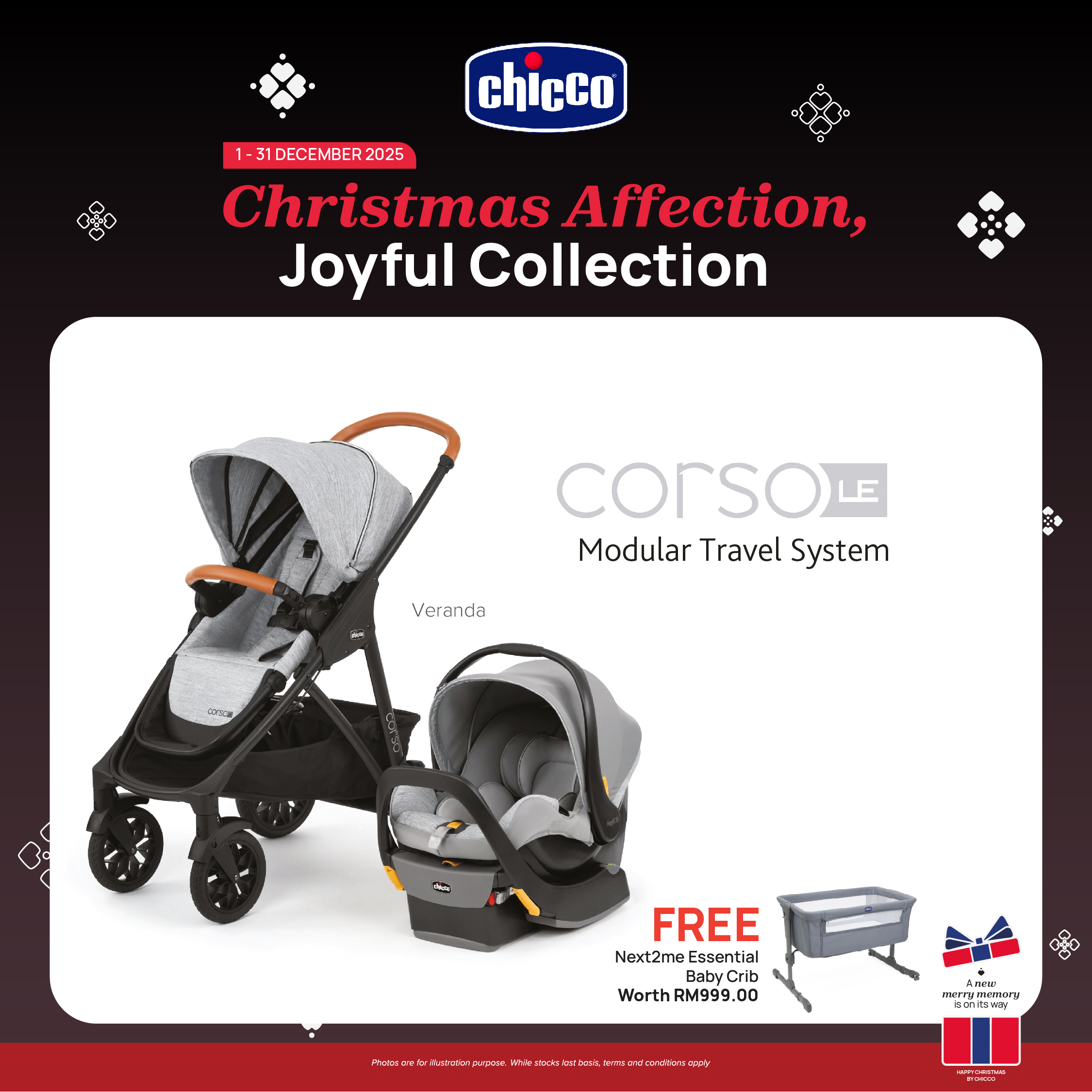 [Free Gift Worth RM999] Corso LE Travel System