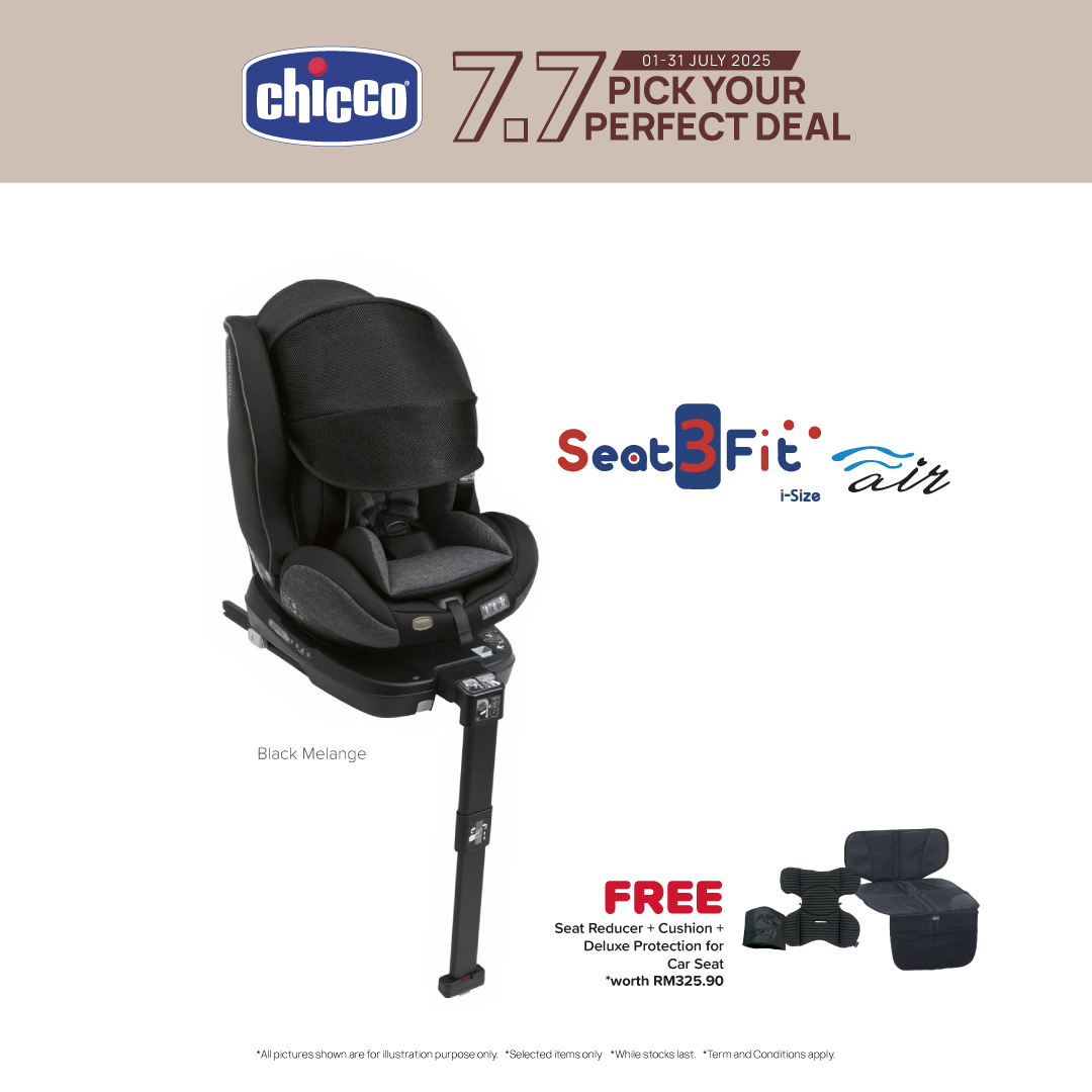 [Free Gift Worth RM325.90] Seat3Fit i-Size Air