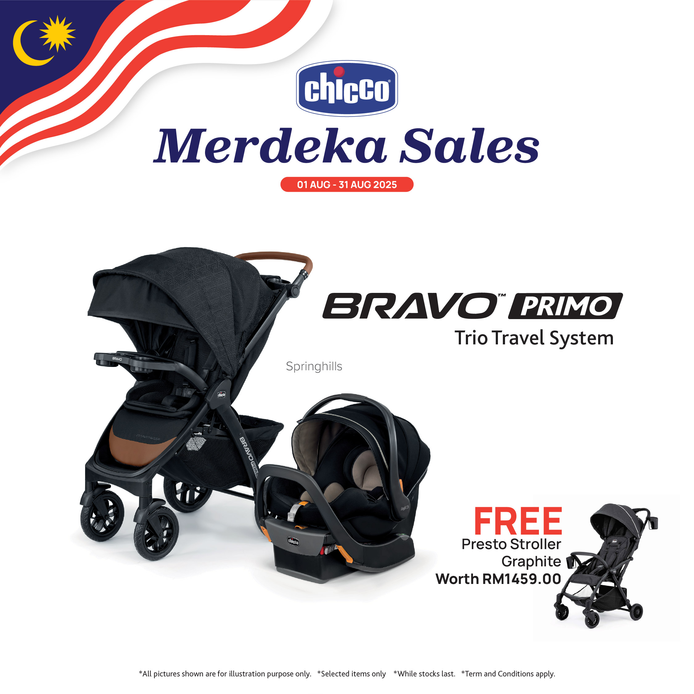 Chicco Bravo Trio Travel System Stroller Reviews Travel System - Main Image